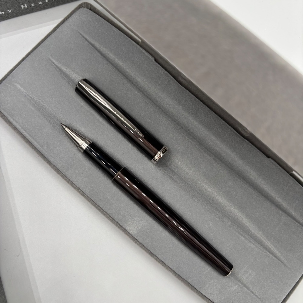 Waterford Glen Rollerball Pen,‎ Charcoal Grey Silver Trim | W407 NEW With Box